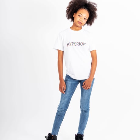 フラワーロゴ Tシャツ ホワイト