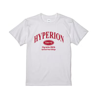 HYPERION TOKYO T-Shirt WHITE / BURGUNDY LOGO