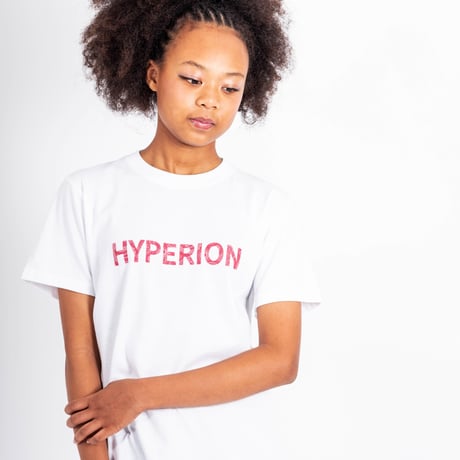 レッドペイズリーロゴ Tシャツ ホワイト