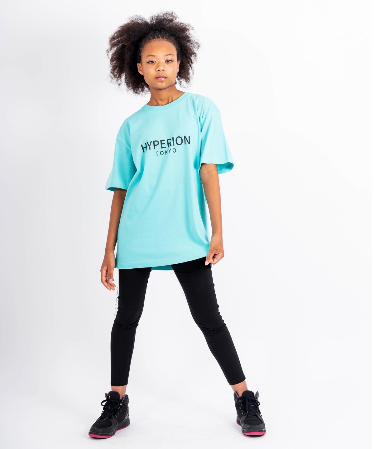 ❌ミントグリーン柄Tシャツ ベーシックロゴ Tシャツ ミントグリーン | HYPERION TOKYO
