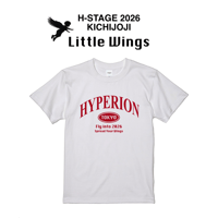 "Little Wings" 出演券 (T-Shirt WHITE / BURGUNDY LOGO)
