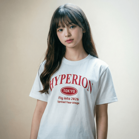 【きょうだい会員】"Little Wings" 出演券 (T-Shirt WHITE / BURGUNDY LOGO)