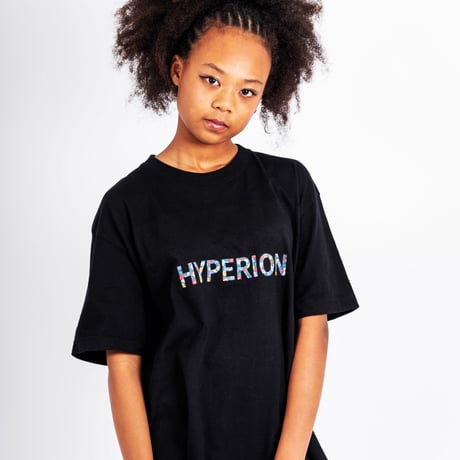 フラワーロゴ Tシャツ ブラック