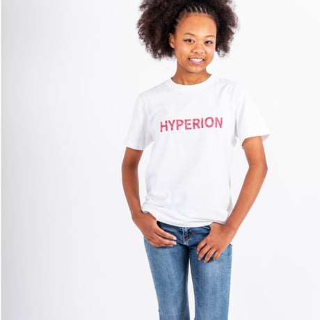 レッドペイズリーロゴ Tシャツ ホワイト