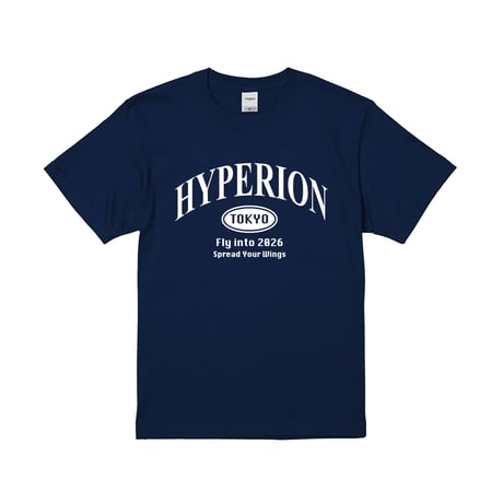 HYPERION TOKYO T-Shirt NAVY / WHITE LOGO