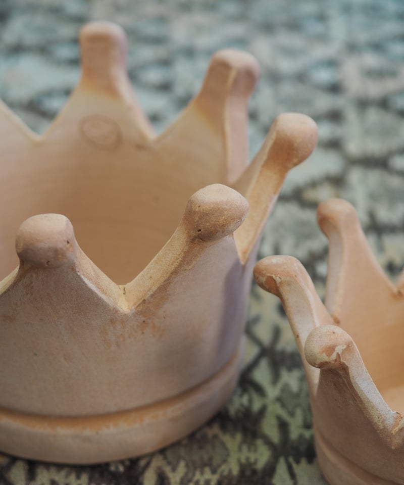 terracotta crown flower pot set クラウン型ポットset | g