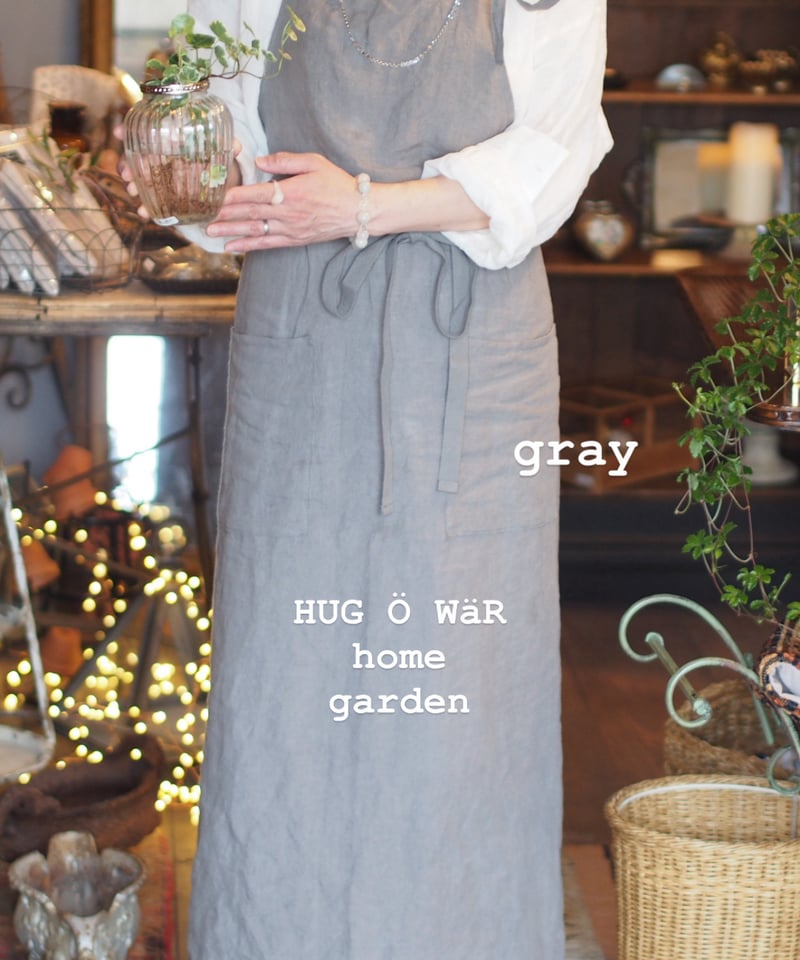 HUG O WaR（ハグ オー ワー） リネンエプロン | gris garden plant