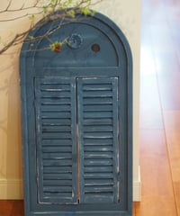 antique風ルーバーミラーBLUE