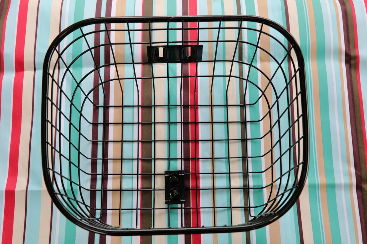 ワイヤークラフト♡赤いほっぺのカントリードール＊バスケット付き＊ レギュラーバッグ (レッド ) ＋ 楕円パイプワイヤーバスケット