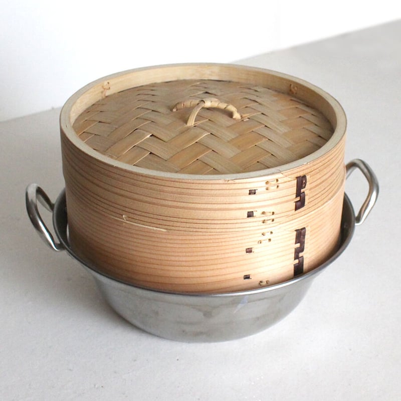 IH対応セイロ用鍋21cmと杉中華セイロ21cm | だいどこ道具ツチキリ IH対応セイロ用鍋21cmと杉中華セイロ21cm | だいどこ道具ツチキリ