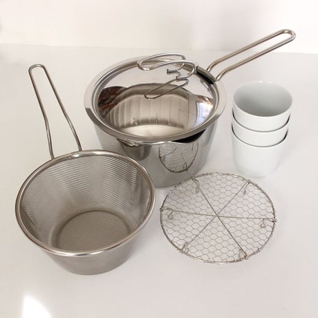 だしとり鍋で茶碗蒸し　セット