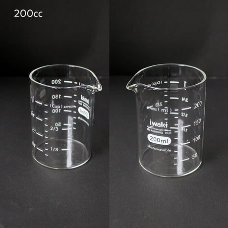 iwaki 計量カップ　200cc/500cc