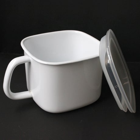 琺瑯＿取手付き味噌容器