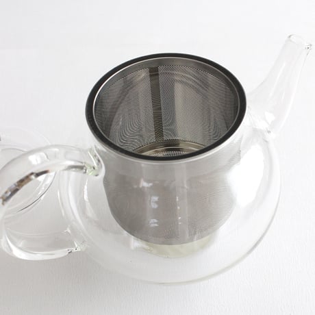 ドロップティーポット&ぴったりのステンレス茶漉し