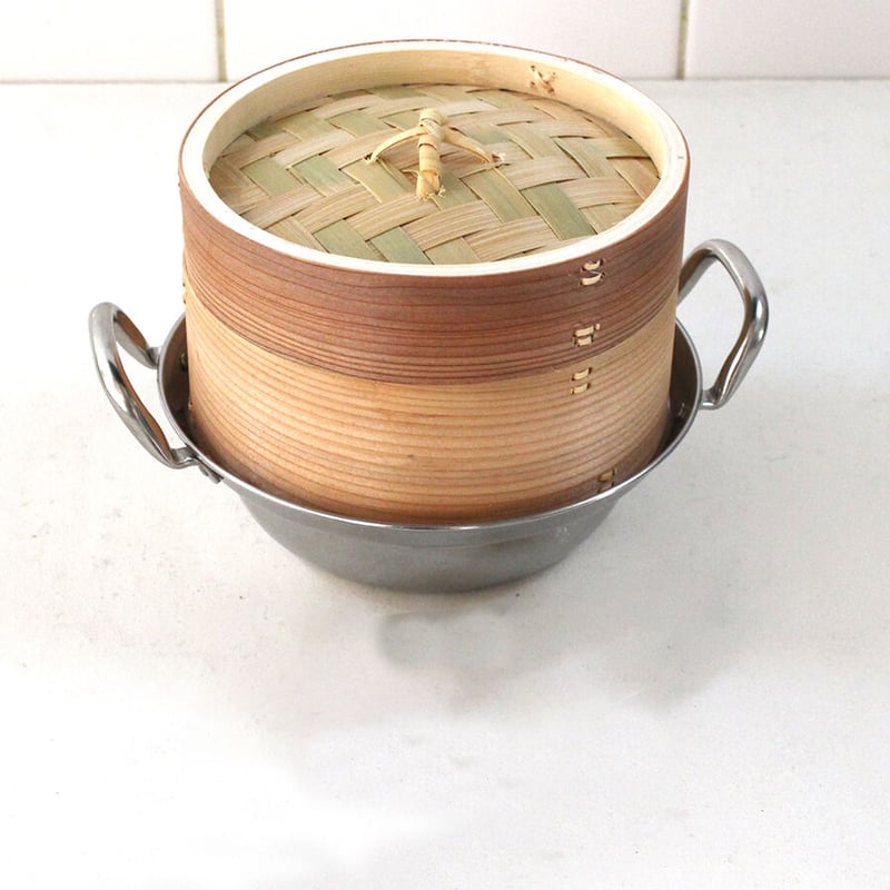 IH対応セイロ用鍋15cmと杉中華セイロ15cm | だいどこ道具ツチキリ