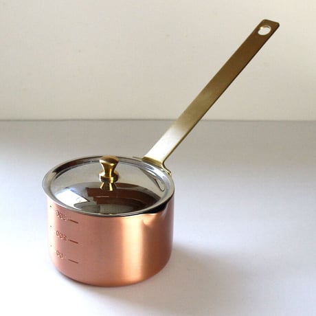 銅製コーヒーパン　9cm ＋ステンレスのふた