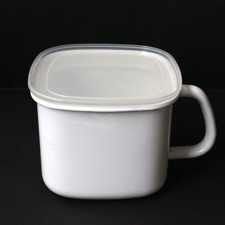 琺瑯＿取手付き味噌容器