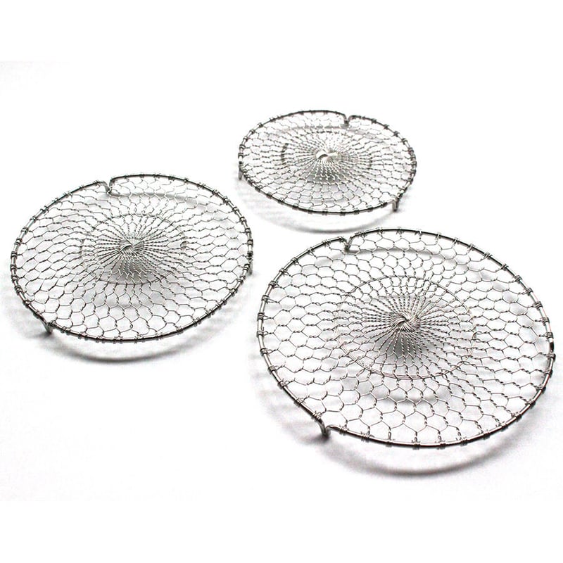 ステンレス手編み目皿 3寸、3.5寸、4寸 | だいどこ道具ツチキリ