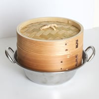 IH対応セイロ用鍋18cmと杉中華セイロ18cm