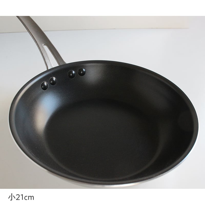 日本製フッ素樹脂加工 アルミフライパン（大24cm）（小21cm） | だい