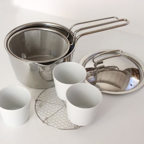 だしとり鍋で茶碗蒸し　セット