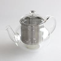 ドロップティーポット&ぴったりのステンレス茶漉し