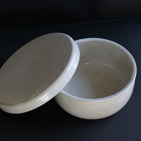 陶器のおひつ 2合　黒／白／飴（茶）