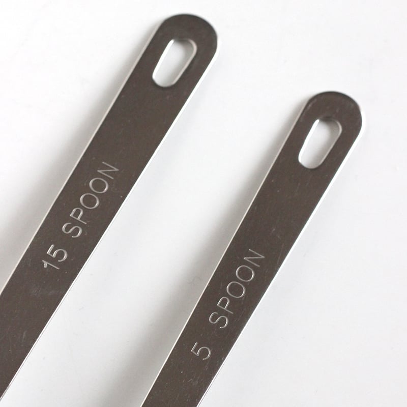 軽量スプーン　小匙 極厚計量スプーン 小さじ／大さじ | だいどこ道具ツチキリ