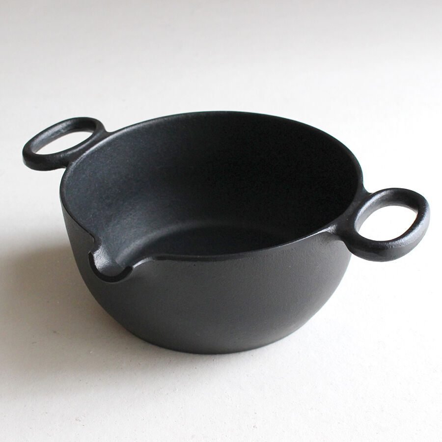 南部鉄器の揚げ鍋と揚げ網のセット | だいどこ道具ツチキリ