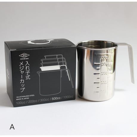 メジャーカップ500cc／コーヒードリップポット480cc／オイルサーバー0.25L