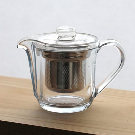 お茶セット（耐熱ガラスサーバー小＋ステンレス茶漉し＋ガラスの蓋）