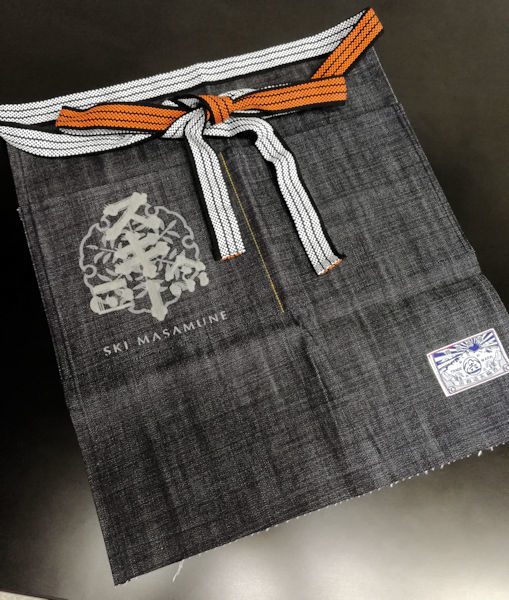 良質なデニム生地で作った【マルニ製】酒屋の前掛け スキー正宗