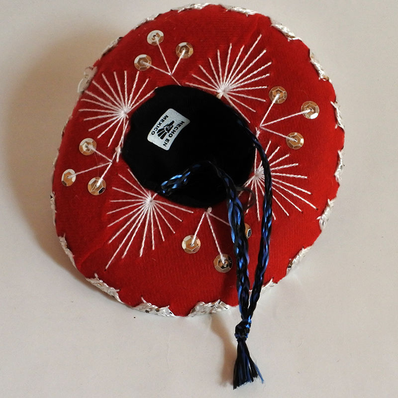 MM059-1D メキシコソンブレロ（単色・レッド） | Mur-Mur