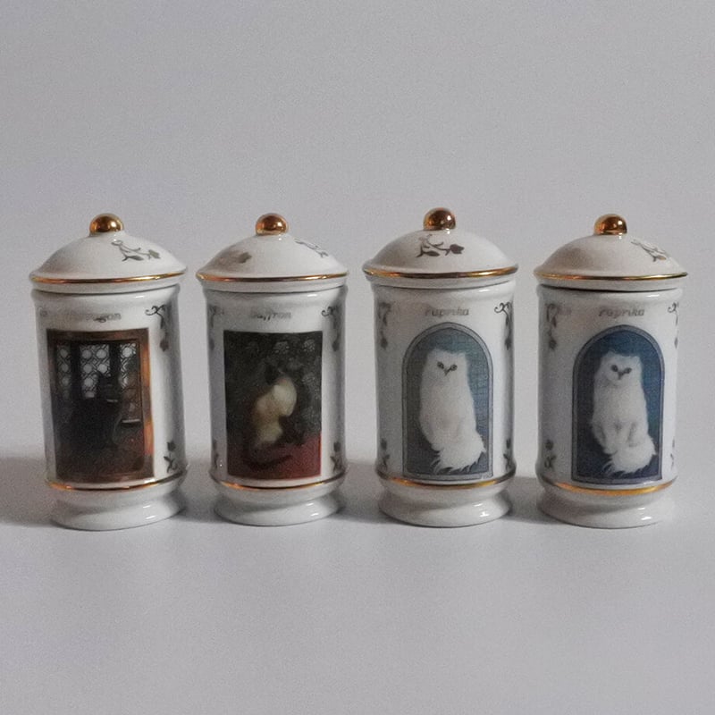 MM347C ヴィンテージLenox “Cats of Distinction”スパイスジャー