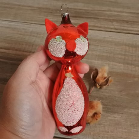 MM389 1930年代チェコ　猫オーナメント