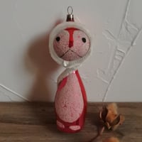 MM389 1930年代チェコピンクのりすオーナメント
