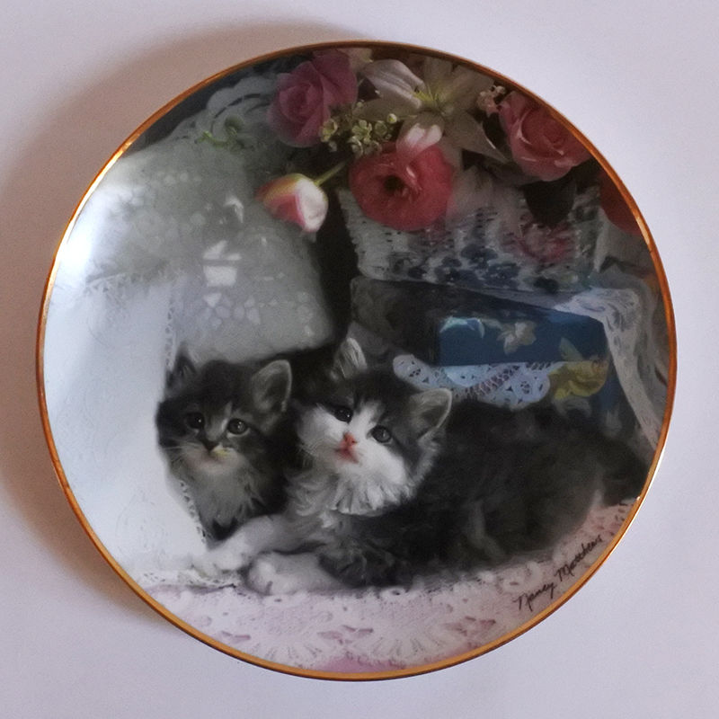 フランクリンミント キャットプレート 飾り皿 フランクリンミント 2枚