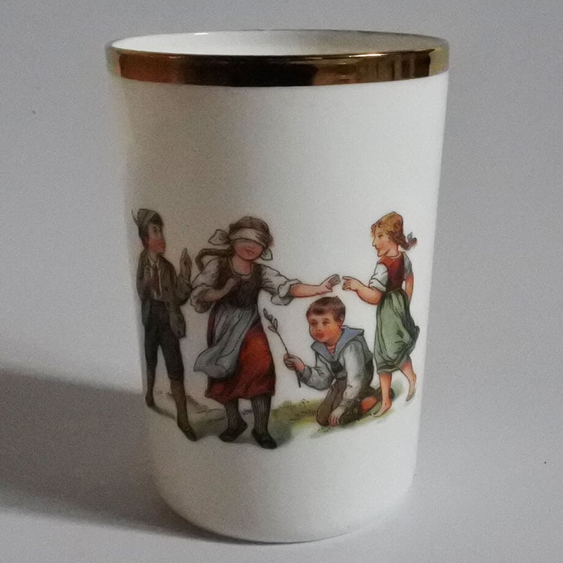 MM378A ヴィンテージミルクガラスコップ 子供たち | Mur-Mur