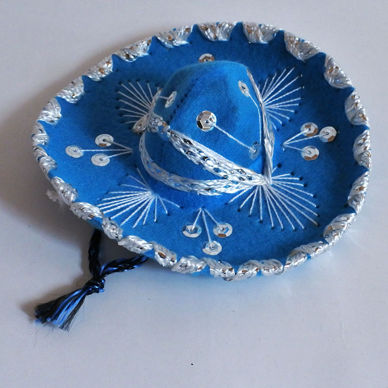 ソンブレロ　メキシコ産 MM059-1F メキシコソンブレロ（単色・グリーン） | Mur-Mur