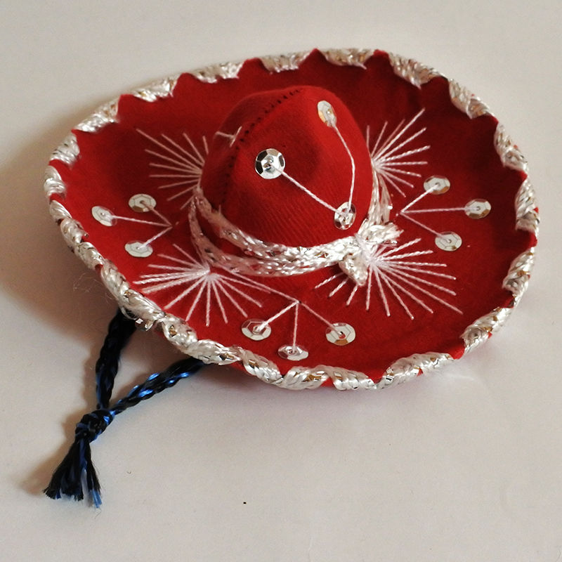 MM059-1D メキシコソンブレロ（単色・レッド） | Mur-Mur