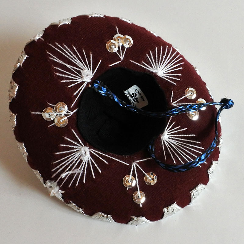 MM059-1A メキシコソンブレロ（単色・ワイン/パープル） | Mur-Mur