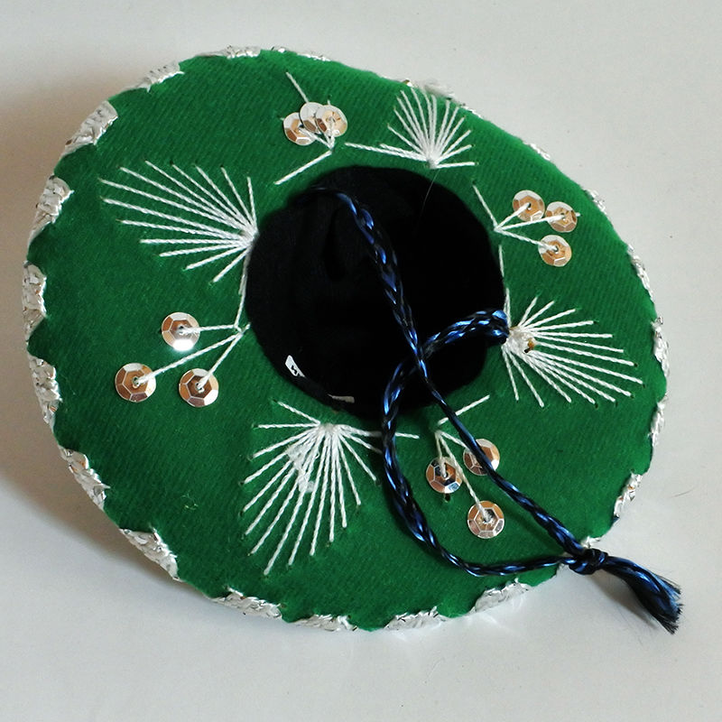 MM059-1F メキシコソンブレロ（単色・グリーン） | Mur-Mur