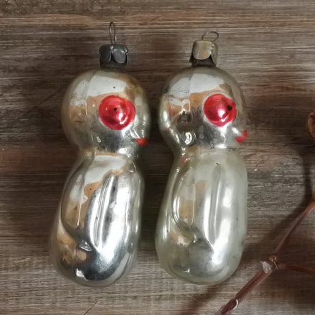 MM265 vintageウクライナ　ペンギンオーナメント