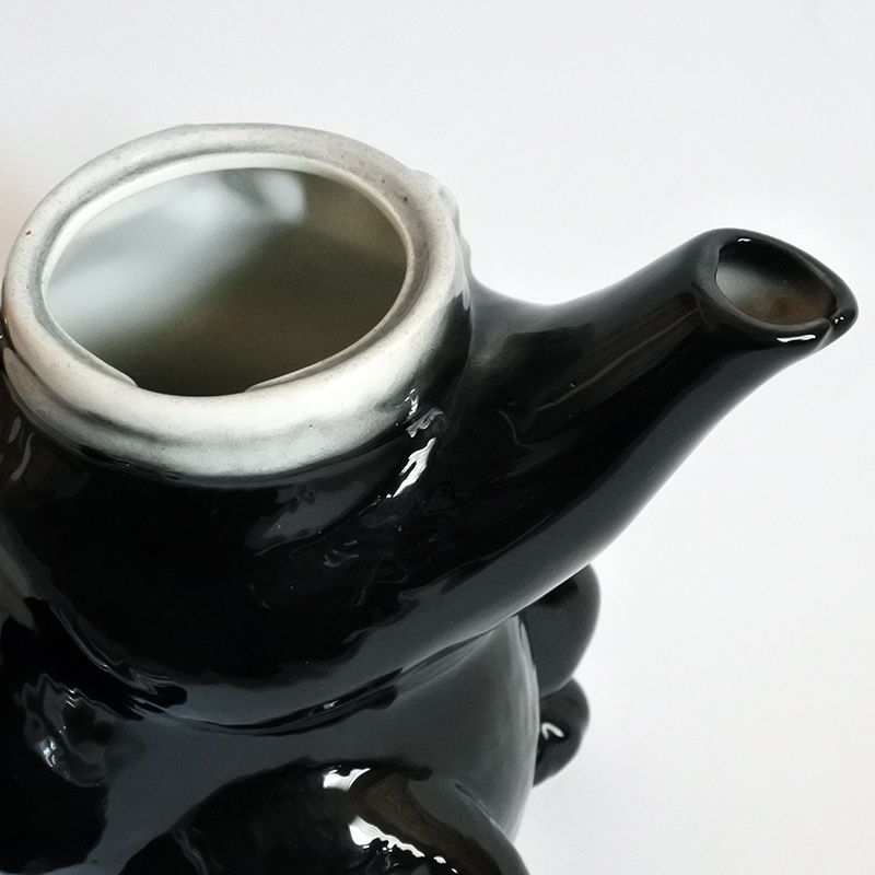 MM074 Tony Wood Teapot（黒猫シロタイ）3 | Mur-Mur