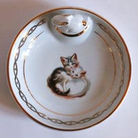 MM026　Gienキャットウォーマープレート（two cats）