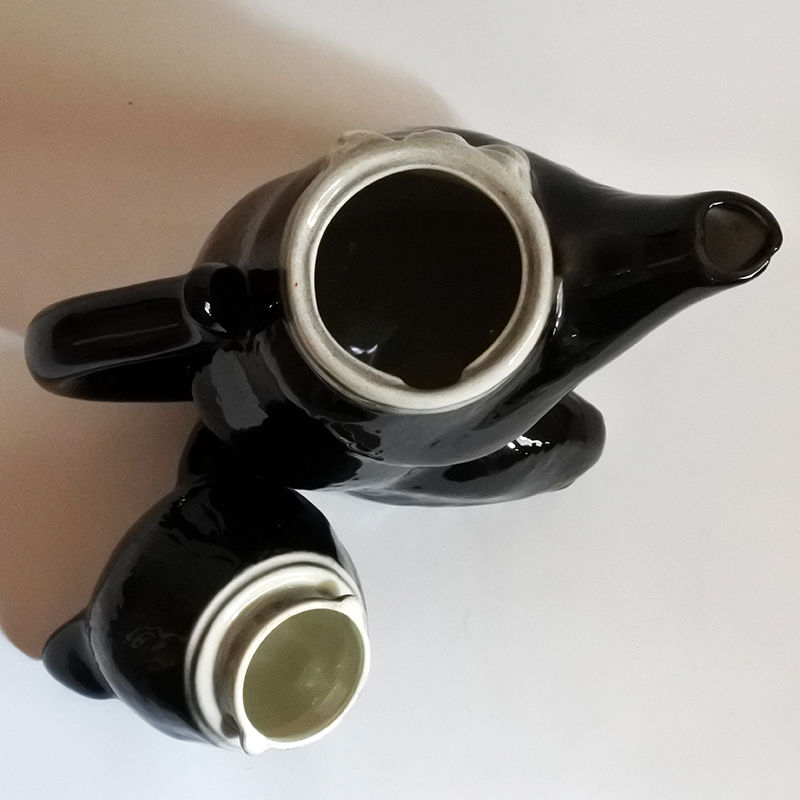 MM074 Tony Wood Teapot（黒猫シロタイ）3 | Mur-Mur