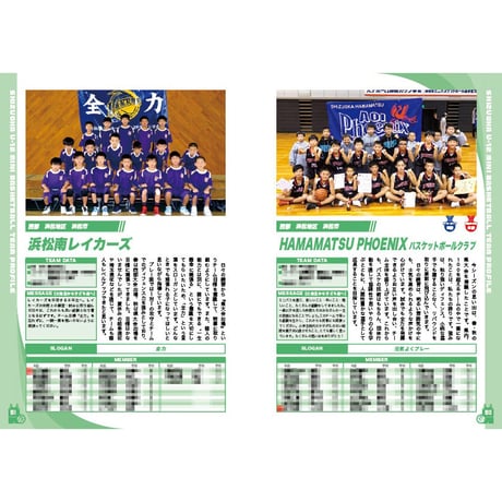 2018年度 静岡ミニバス選手名鑑