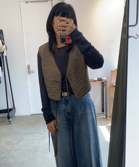 お値下げ中2025新品タグ付きRILATOタックジャンスカチャコールサロペット タックコットンサロペット｜BIGI online store - ビギ