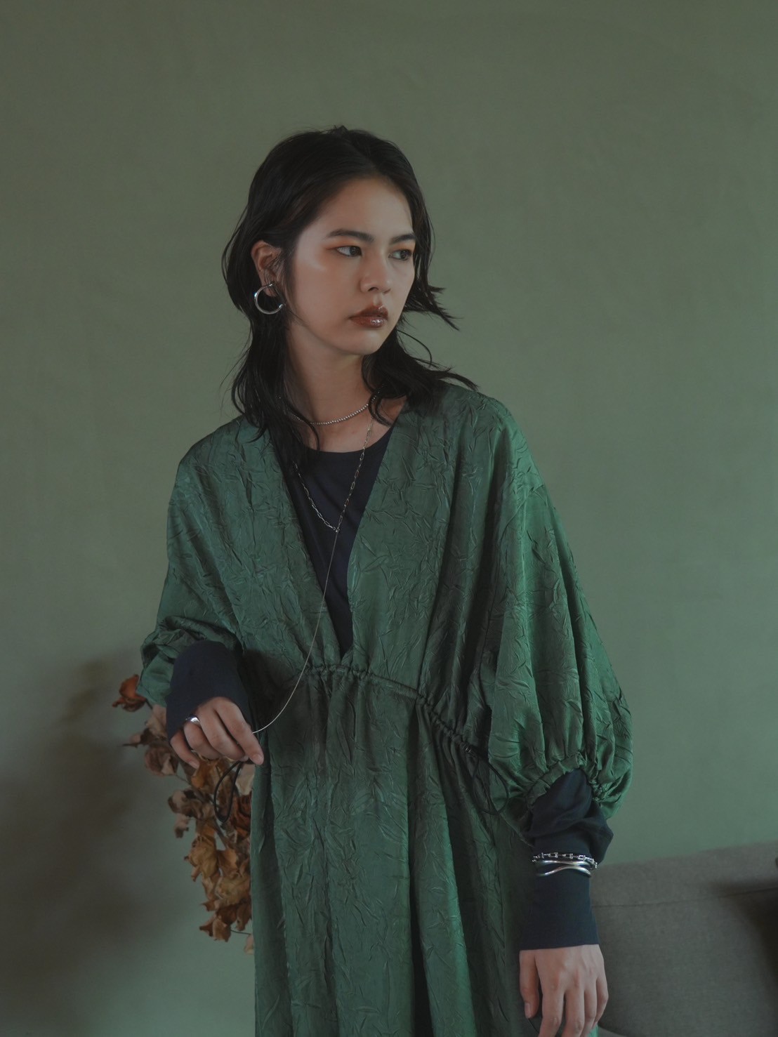 RILATO シワ加工ワンピース（R25378） | diamondrouge