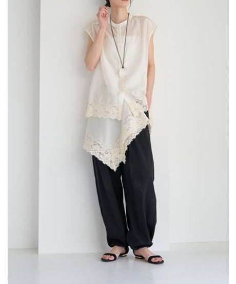 CHIGNON   [1563-685NH] ﾚｰｽｼｱｰﾌﾚﾝﾁBL